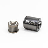 DeatschWerks Stainless Steel 8AN 100 Micron Universal Inline Fuel Filter Housing Kit (70mm) DeatschWerks Fuel Filters  AXOPROS