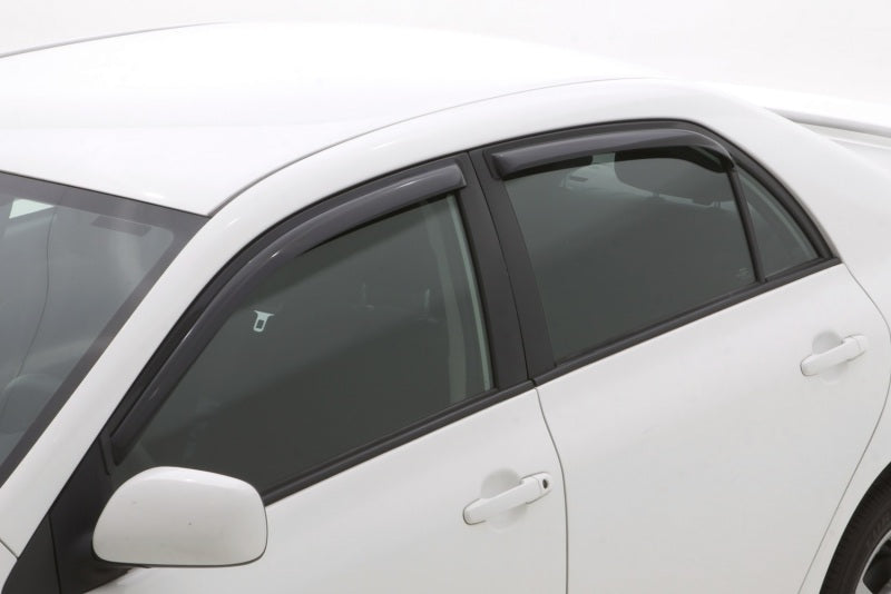 AVS 09-13 Toyota Corolla Ventvisor In-Channel Front & Rear Window Deflectors 4pc - Smoke AVS Wind Deflectors  AXOPROS