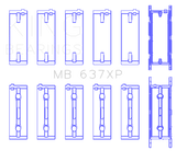 King BMW S85B50A Crankshaft Main Bearings - Size STD King Engine Bearings Bearings  AXOPROS
