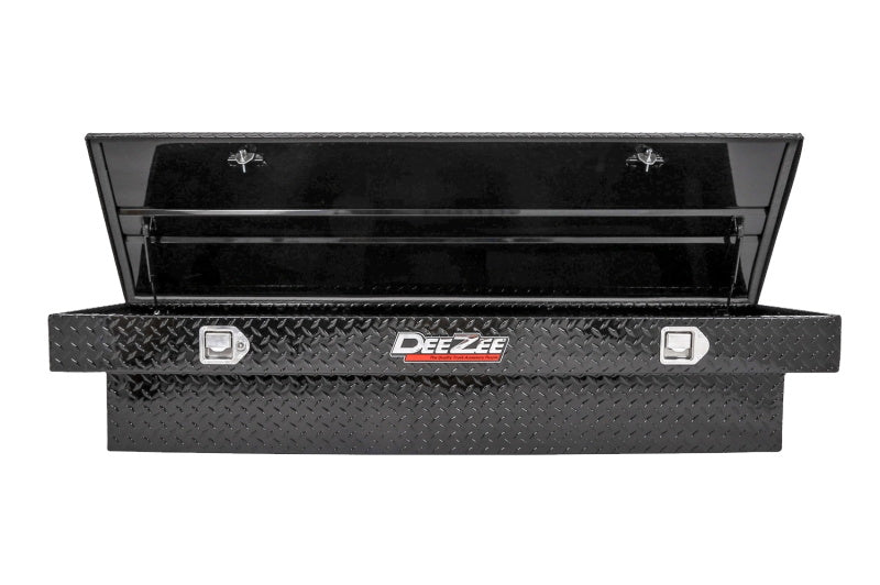 Deezee Universal Tool Box - Red Crossover - Single Lid Black BT Full Size Dee Zee Tool Storage  AXOPROS