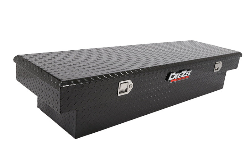 Deezee Universal Tool Box - Red Crossover - Single Lid Black BT Full Size Dee Zee Tool Storage  AXOPROS
