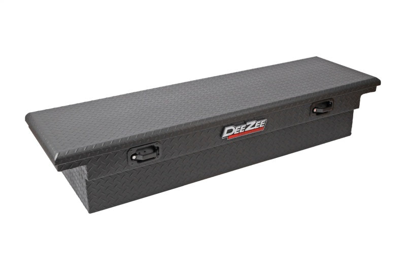 Deezee Universal Tool Box - Red Crossover - Single Lid Black BT Pull Handle (Low/Txt Blk) Dee Zee Tool Storage  AXOPROS