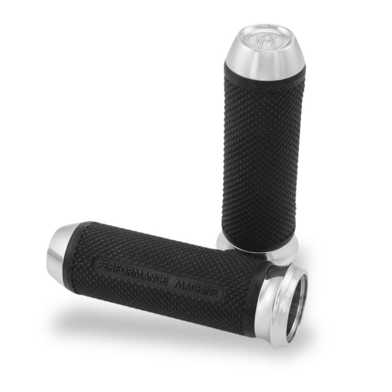 Performance Machine Handle Grip Set - Elite TBW - Chrome Performance Machine Grips  AXOPROS