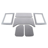 DEI 11-18 Jeep Wrangler JK 4-Door Boom Mat Complete Headliner Kit - 6 Piece - Gray DEI Hard Top Accessories  AXOPROS