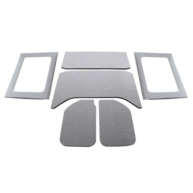 DEI 11-18 Jeep Wrangler JK 4-Door Boom Mat Complete Headliner Kit - 6 Piece - Gray DEI Hard Top Accessories  AXOPROS