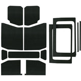 DEI 18-23 Jeep Wrangler JL 4-Door Boom Mat Complete Headliner Kit - 13 Piece - Black DEI Hard Top Accessories  AXOPROS