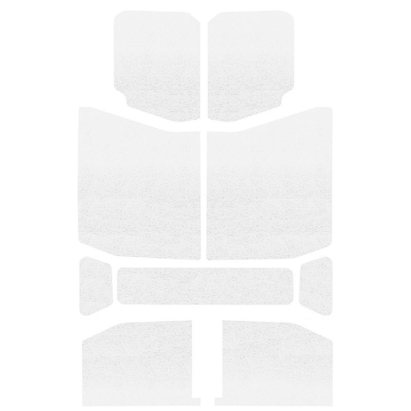 DEI 18-23 Jeep Wrangler JL 4-Door Boom Mat Headliner - 9 Piece - White DEI Hard Top Accessories  AXOPROS