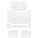 DEI 18-23 Jeep Wrangler JL 4-Door Boom Mat Headliner - 9 Piece - White DEI Hard Top Accessories  AXOPROS