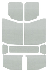 DEI 18-23 Jeep Wrangler JL 4-Door Boom Mat Headliner - 9 Piece - White DEI Hard Top Accessories  AXOPROS