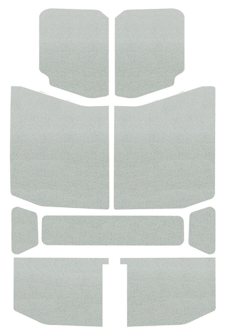 DEI 18-23 Jeep Wrangler JL 4-Door Boom Mat Headliner - 9 Piece - White DEI Hard Top Accessories  AXOPROS