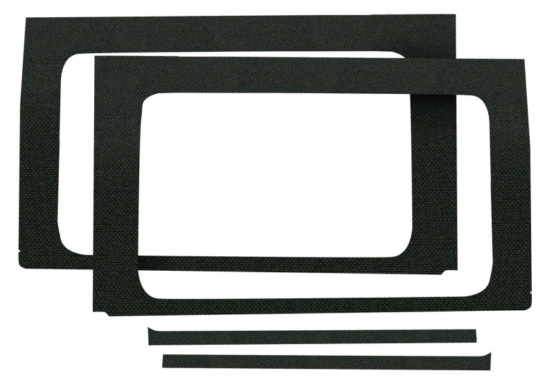 DEI 18-23 Jeep Wrangler JL 4-Door Boom Mat Rear Side Window Trim - 4 Piece - Black DEI Hard Top Accessories  AXOPROS