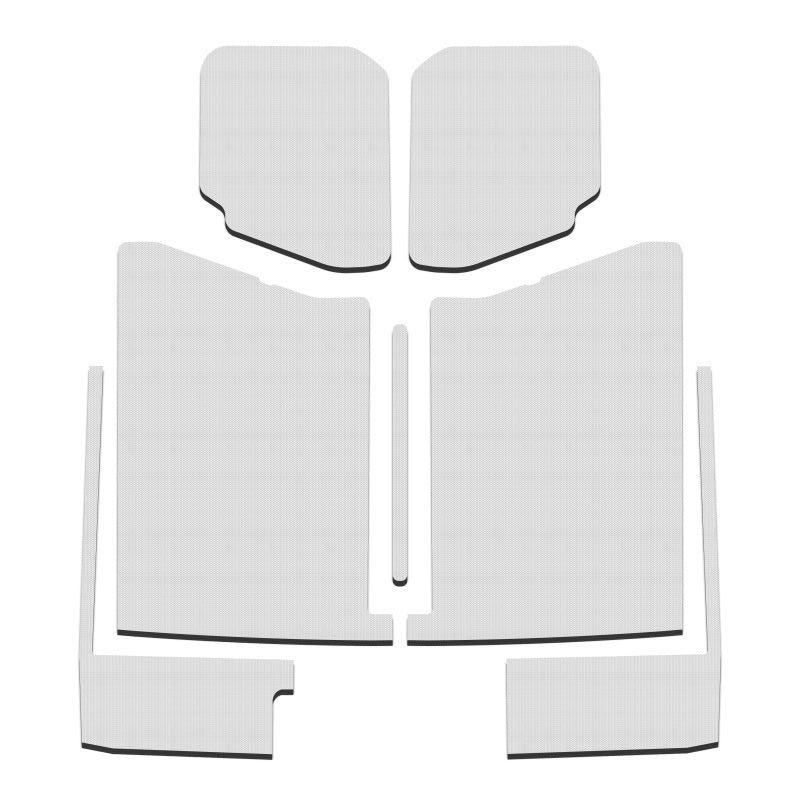 DEI 20-22 Jeep Gladiator JT 4-Door Boom Mat Complete Headliner Kit - 7 Piece - White DEI Hard Top Accessories  AXOPROS