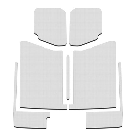 DEI 20-22 Jeep Gladiator JT 4-Door Boom Mat Complete Headliner Kit - 7 Piece - White DEI Hard Top Accessories  AXOPROS