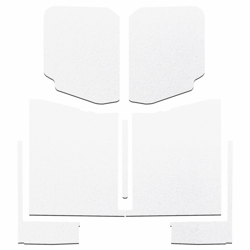 DEI 20-22 Jeep Gladiator JT 4-Door Boom Mat Complete Headliner Kit - 7 Piece - White DEI Hard Top Accessories  AXOPROS