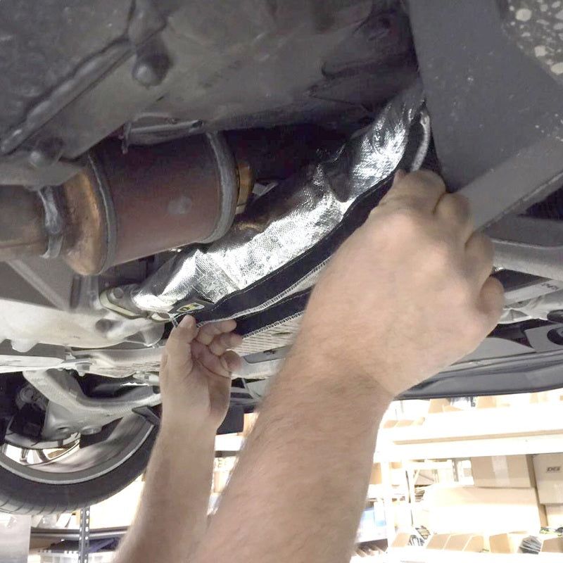 DEI Corvette C7 Oil Cooler Line Sleeves 2in - 2-1/2in x 18in Heat Shroud DEI Thermal Wrap  AXOPROS