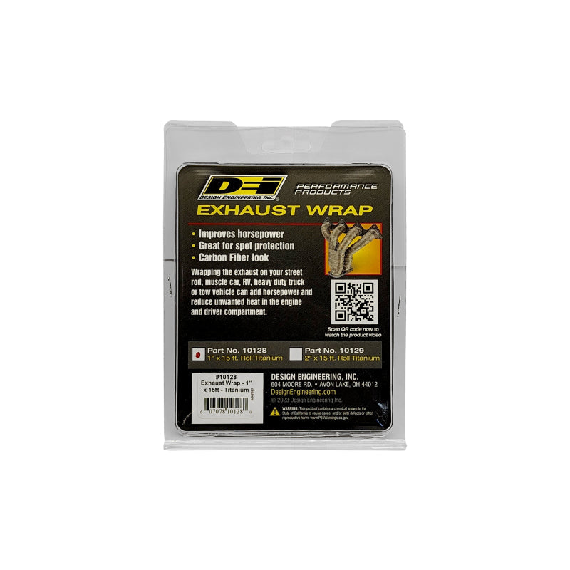 DEI Exhaust Wrap 1in x 15ft - Titanium DEI Exhaust Wrap  AXOPROS