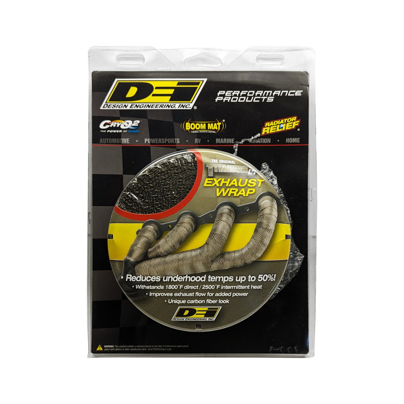 DEI Exhaust Wrap 1in x 50ft - Titanium DEI Exhaust Wrap  AXOPROS