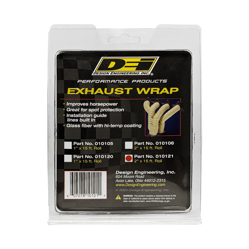 DEI Exhaust Wrap 2in x 15ft - Black DEI Exhaust Wrap  AXOPROS