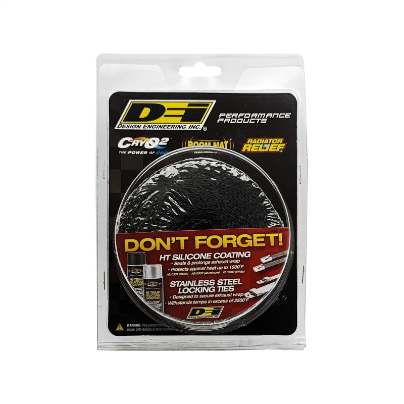 DEI Exhaust Wrap 2in x 25ft - Titanium - Black DEI Exhaust Wrap  AXOPROS