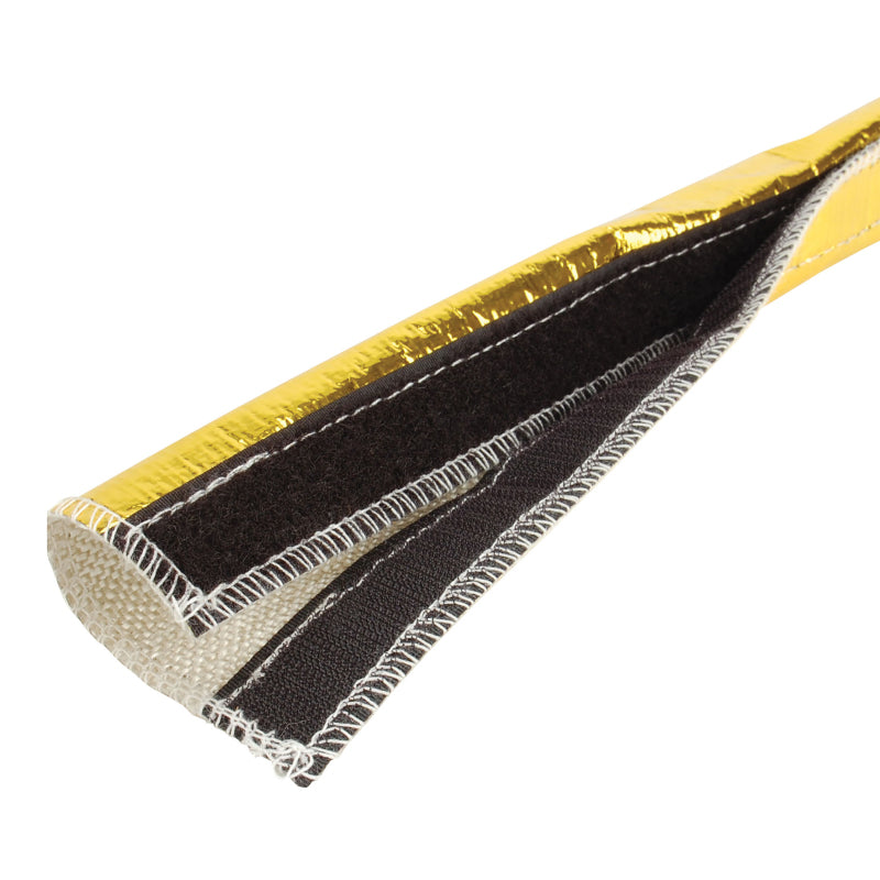 DEI Heat Shroud 1/2in to 1-1/4in I.D. x 3ft - Gold DEI Thermal Wrap  AXOPROS