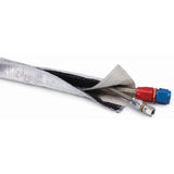 DEI Heat Shroud 1in I.D. x 3ft - Aluminized Sleeving - Hook and Loop Edge DEI Thermal Sleeves  AXOPROS