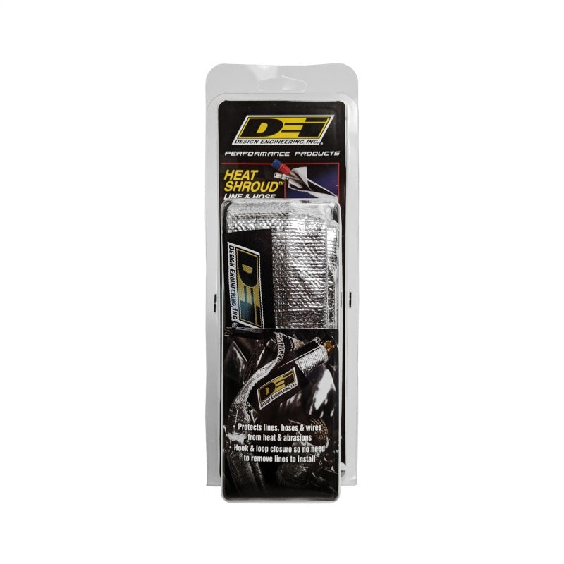 DEI Heat Shroud 2-1/2in x 3ft - Aluminized Sleeving-Hook and Loop Edge DEI Thermal Wrap  AXOPROS