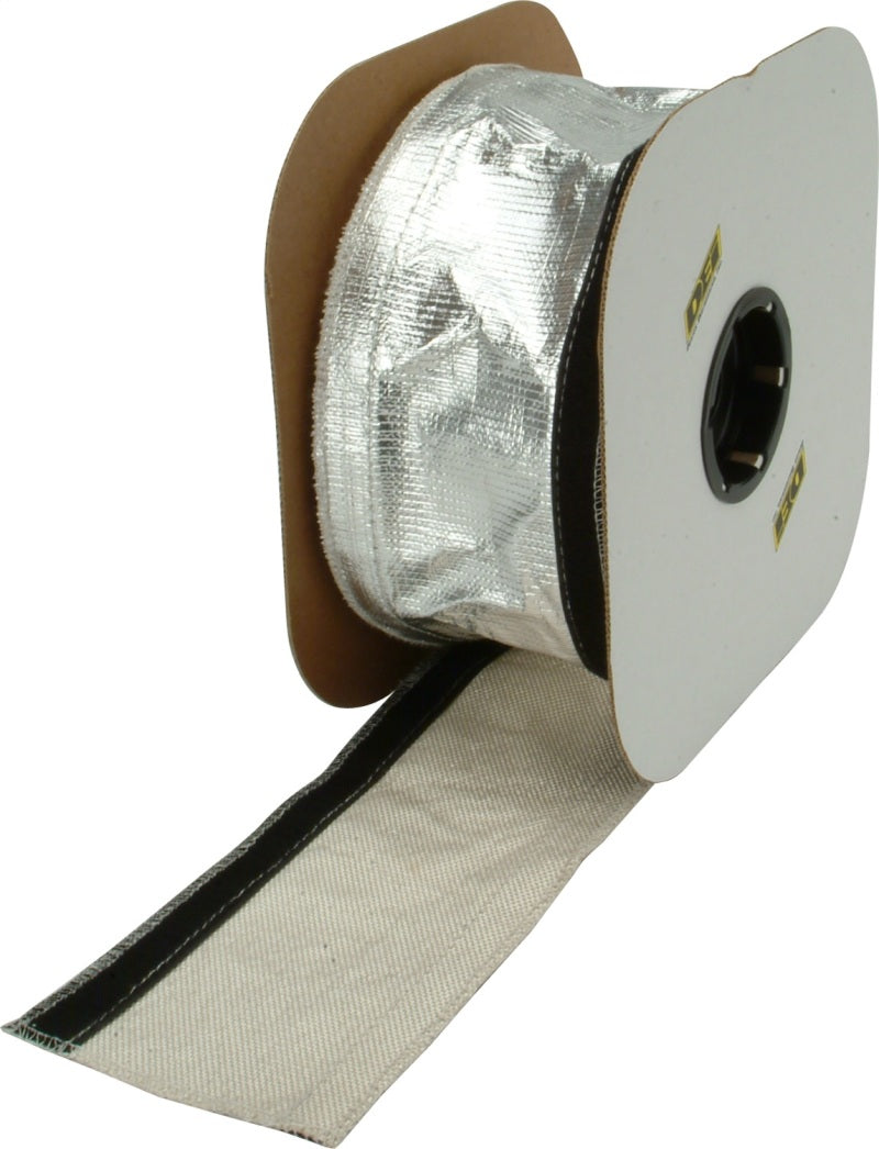 DEI Heat Shroud 2-1/2in x 50ft Spool - Aluminized Sleeving-Hook and Loop Edge DEI Thermal Wrap  AXOPROS