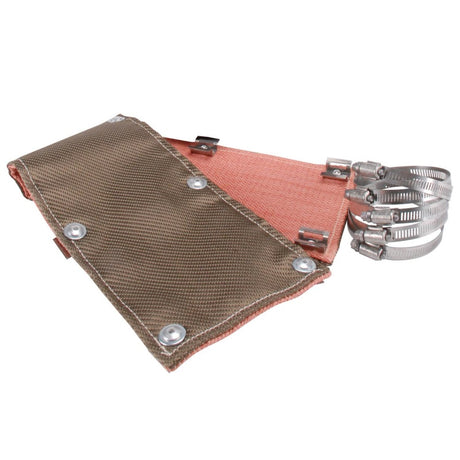 DEI Pipe Shield w/Stainless Steel Clamps - 6in x 24in - Titanium DEI Thermal Sleeves  AXOPROS