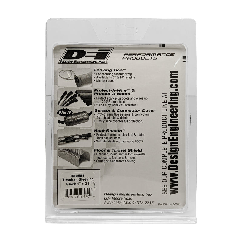 DEI Protect-A-Sleeve 1in I.D. x 36in - Black Titanium DEI Thermal Sleeves  AXOPROS