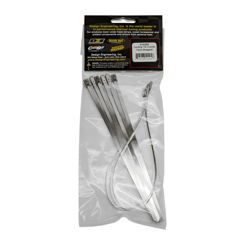 DEI Stainless Steel Locking Tie Eight 8in and Four 14in per pack DEI Clamps  AXOPROS