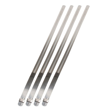 DEI Stainless Steel Positive Locking Tie 1/2in (12mm) x 14in - 4 per pack DEI Clamps  AXOPROS