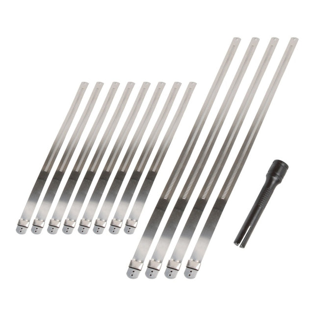 DEI Stainless Steel Positive Locking Tie & Tool Kit - 8in (8 Pack) & 14in (4 Pack) DEI Clamps  AXOPROS