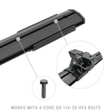 Go Rhino 15-22 Ford F-150 / 07-21 Toy. Tundra XRS Cross Bars Kit - Tex Blk (Attch Tonneau Cvr T-Trk) Go Rhino Truck Bed Rack  AXOPROS