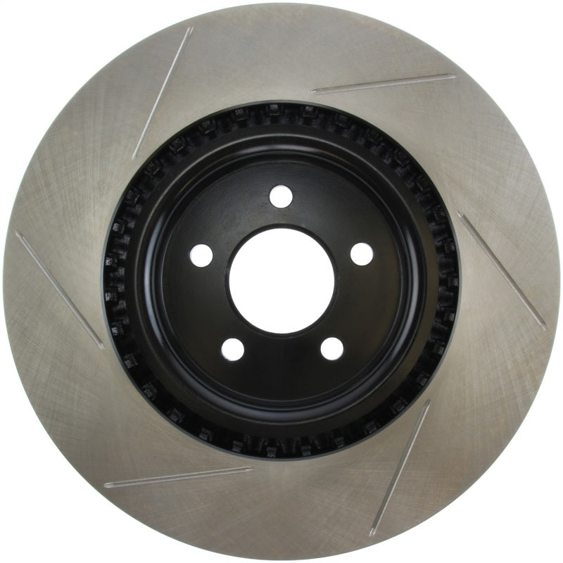 StopTech Power Slot 07-10 Ford Mustang Shelby Front Left Slotted Rotor Stoptech Brake Rotors - Slotted  AXOPROS