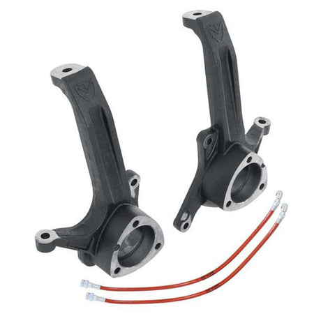 MaxTrac 03-08 Dodge RAM 2500/3500 2WD 3.5in Front Lift Spindles w/Extended DOT Compliant Brake Lines - AXOPROS