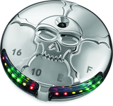 Kuryakyn Zombie Fuel & Battery Gauge Chrome Kuryakyn Gauges  AXOPROS