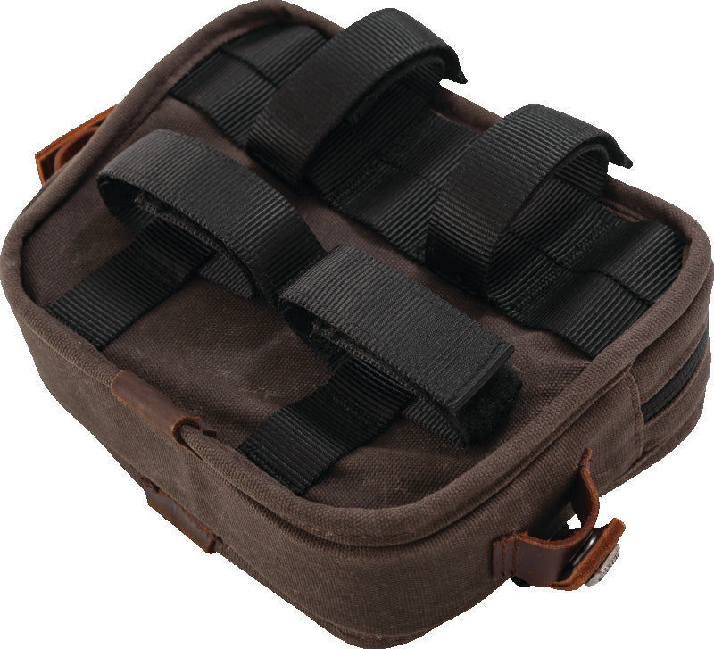 Burly Brand Handlebar Bag - Dark Oak Burly Brand Bags - Saddlebags  AXOPROS