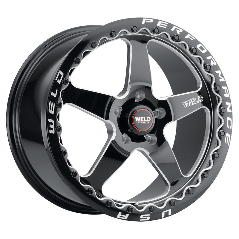 Weld S156 15x10 Ventura 6 Drag 6x139.7 ET38 BS7.00 Gloss BLK MIL DIA 106.1 Weld Wheels - Cast  AXOPROS
