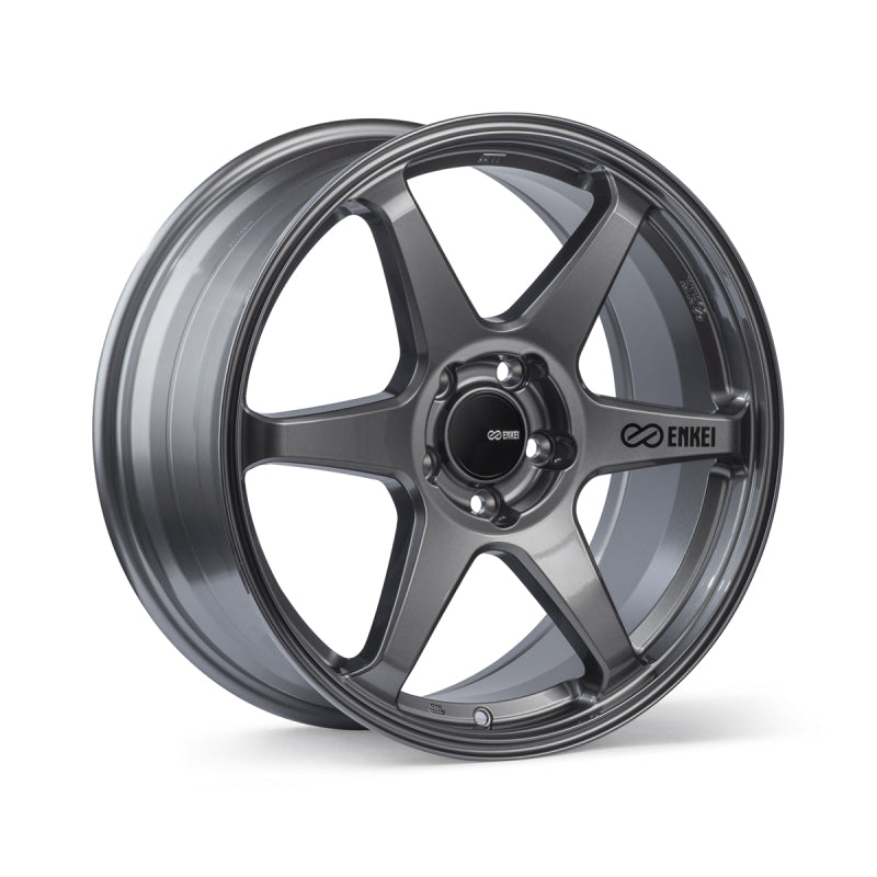 Enkei T6R 18x9.5 38mm Offset 5x114.3 Bolt Pattern 72.6 Bore Matte Gunmetal Wheel Enkei Wheels - Cast  AXOPROS