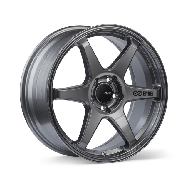 Enkei T6R 18x9.5 38mm Offset 5x114.3 Bolt Pattern 72.6 Bore Matte Gunmetal Wheel Enkei Wheels - Cast  AXOPROS