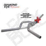 Diamond Eye KIT 4in CB MFLR RPLCMENT PIPE DUAL AL: 2004.5-2007.5 DODGE CUMMINS 600 Diamond Eye Performance Catback  AXOPROS