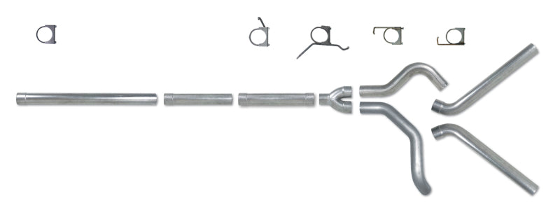 Diamond Eye KIT 4in CB MFLR RPLCMENT PIPE DUAL AL: 2004.5-2007.5 DODGE CUMMINS 600 Diamond Eye Performance Catback  AXOPROS