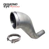 Diamond Eye KIT 4in DWNP HX40 TURBO-DIRECT FLANGE W/ V-Band CLAMP AL DODGE 94-02 Diamond Eye Performance Downpipes  AXOPROS