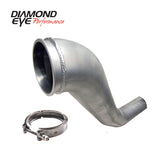 Diamond Eye KIT 4in DWNP HX40 TURBO-DIRECT FLANGE W/ V-Band CLAMP AL DODGE 94-02 Diamond Eye Performance Downpipes  AXOPROS