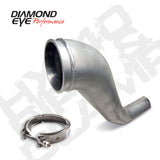Diamond Eye KIT 4in DWNP HX40 TURBO-DIRECT FLANGE W/ V-Band CLAMP AL DODGE 94-02 Diamond Eye Performance Downpipes  AXOPROS