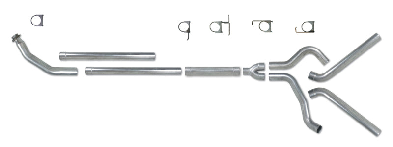 Diamond Eye KIT 4in TB MFLR RPLCMENT PIPE DUAL AL: 94-02 DODGE CUMMINS 5.9L Diamond Eye Performance Turbo Back  AXOPROS
