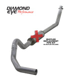 Diamond Eye KIT 4in TB MFLR RPLCMENT PIPE SGL AL: 98.5 - 02 DODGE CUMMINS 5.9L Diamond Eye Performance Turbo Back  AXOPROS