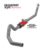 Diamond Eye KIT 4in TB MFLR RPLCMENT PIPE SGL AL: 98.5 - 02 DODGE CUMMINS 5.9L Diamond Eye Performance Turbo Back  AXOPROS