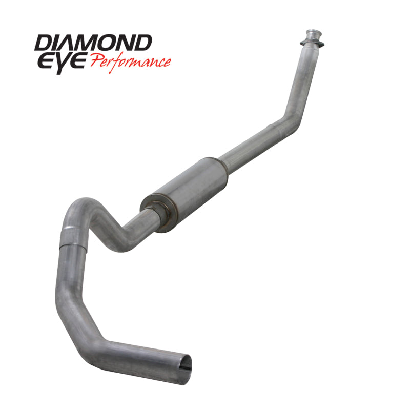 Diamond Eye KIT 4in TB MFLR RPLCMENT PIPE SGL AL: 98.5 - 02 DODGE CUMMINS 5.9L Diamond Eye Performance Turbo Back  AXOPROS