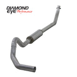 Diamond Eye KIT 4in TB MFLR RPLCMENT PIPE SGL AL: 98.5 - 02 DODGE CUMMINS 5.9L Diamond Eye Performance Turbo Back  AXOPROS